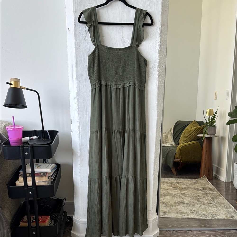 Nanette Lepore Green Sleeveless Sundress Maxi